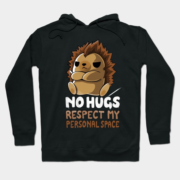 No Hugs! Hoodie by Vallina84